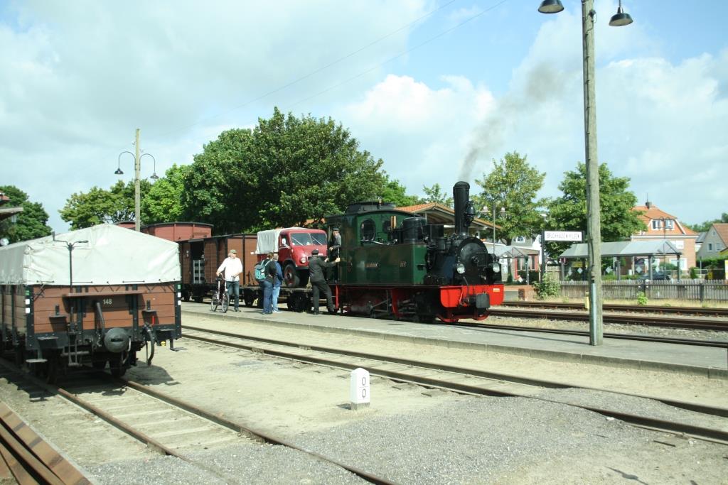 230702 002 Bruchhausen Vilsen Bf DEV Lok Hermann mit Gterzug G1641